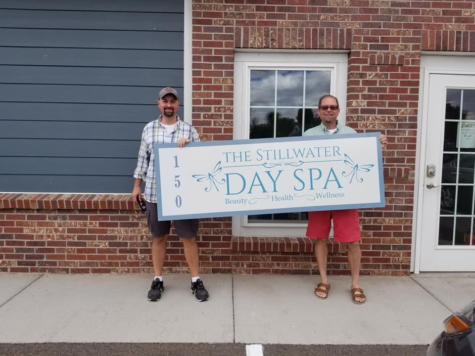 Owners Mike Bertles and Lewis Ortiz outside The Stillwater Wellness Center in Commerce City, Colorado